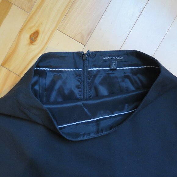Banana Republic petite wool pencil skirt black size 4P - Picture 3 of 6